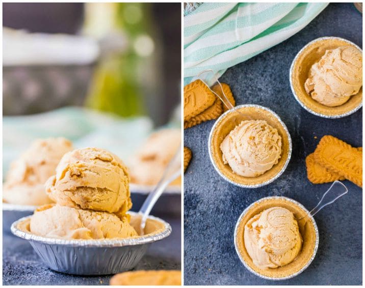 homemade ice cream in bowls
