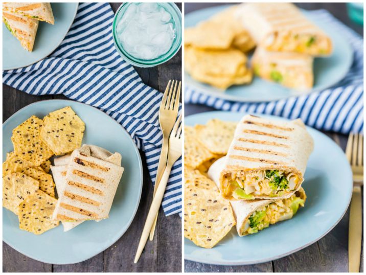 Comfort food can be healthy! Cheesy Ranch Broccoli Chicken Burritos are a quick and easy favorite meal from The Cookie Rookie!