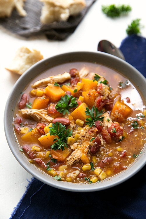 Butternut Squash, Chicken and Quinoa Soup | Chelsea’s Messy Apron