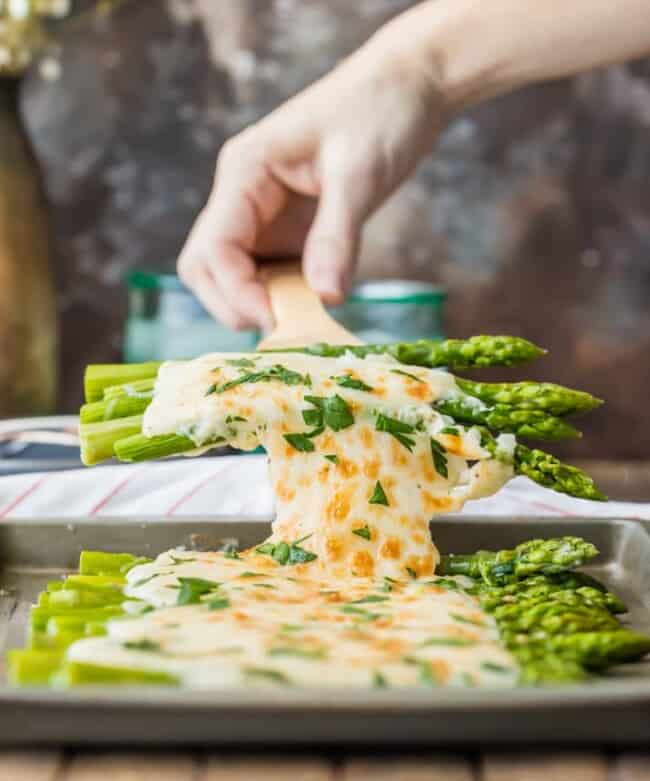Three Cheese Asparagus Gratin (Easy Asparagus Recipe!) Recipe The