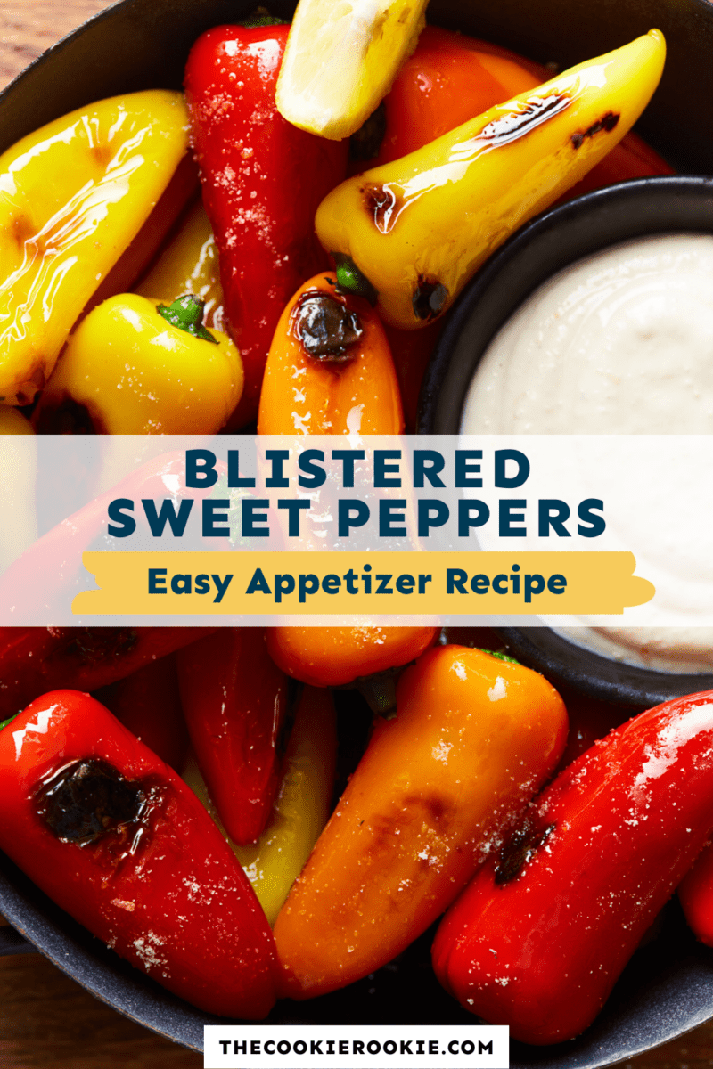 blistered sweet peppers pinterest.