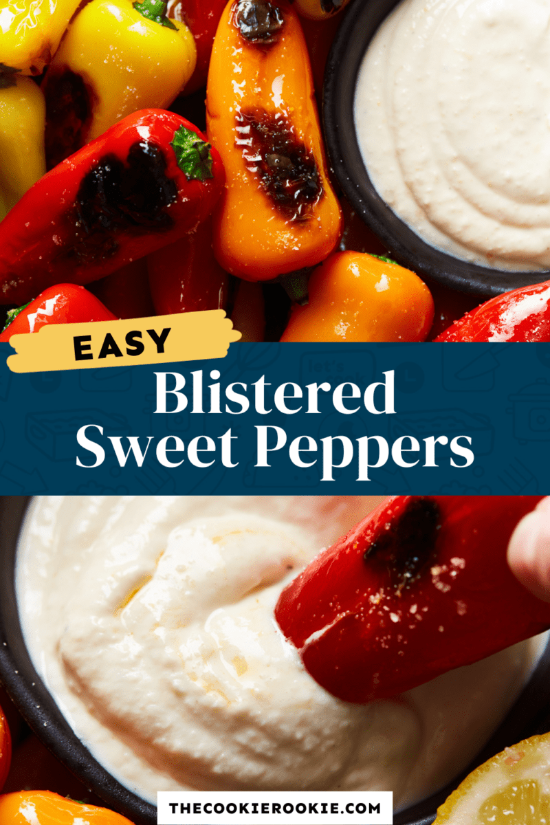 blistered sweet peppers pinterest.