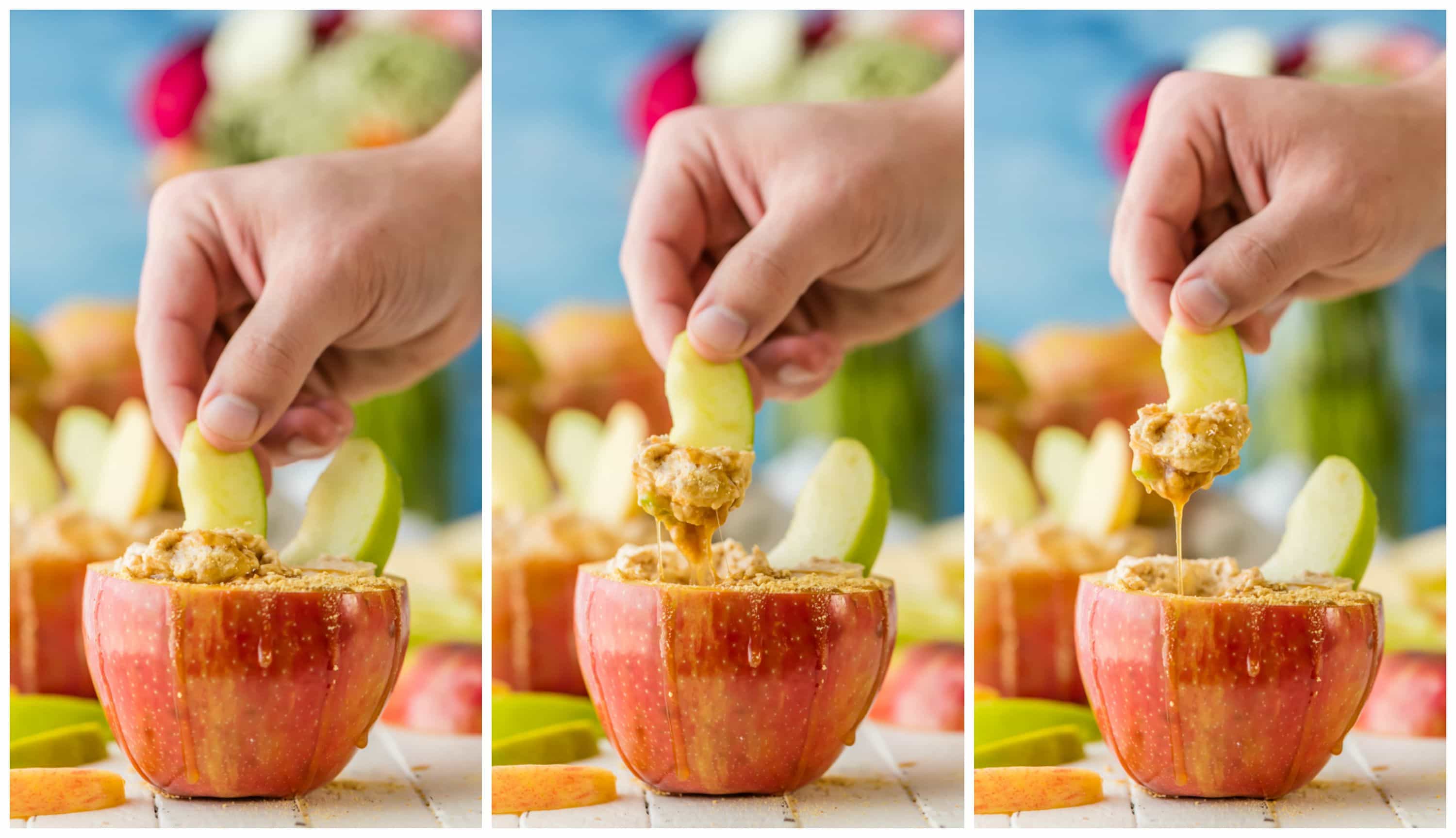 Individual Caramel Cheesecake Apple Dip The Cookie Rookie®