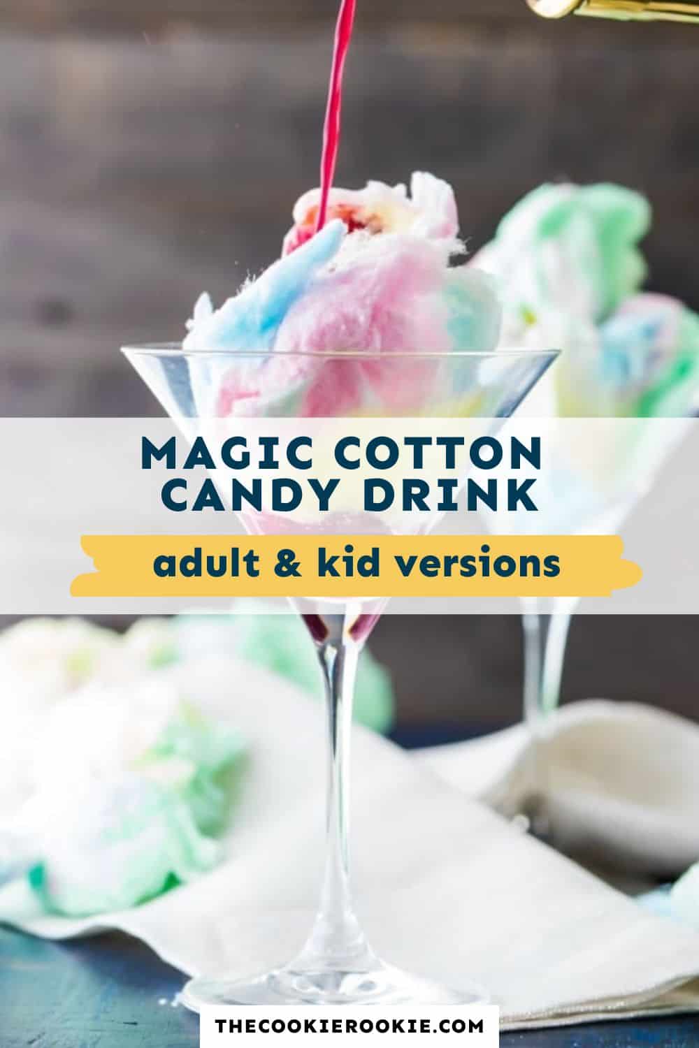 magic cotton candy drink pin image