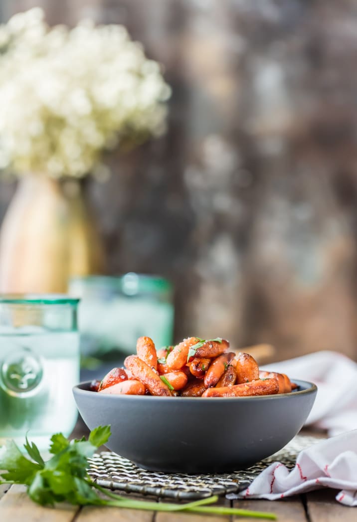 bowl of carrots on table