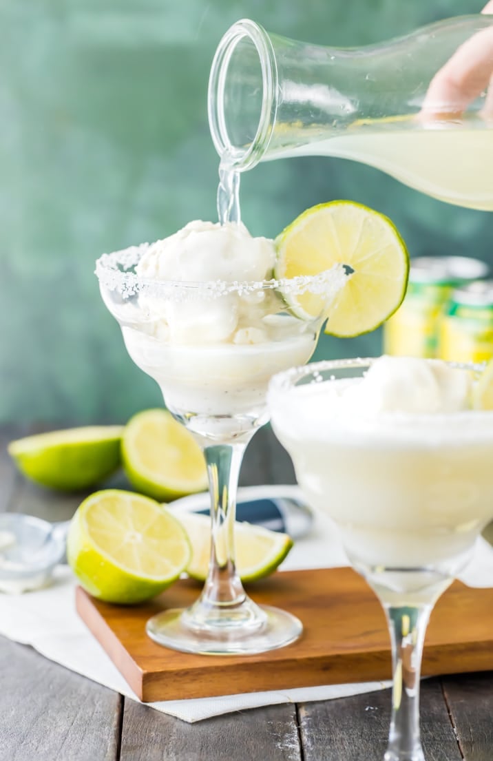 It doesn't get cuter than this Margarita Ice Cream Float! Margarita Ice Cream Floats are SUPER simple and fun for any party. We love these for a delicious after dinner treat!