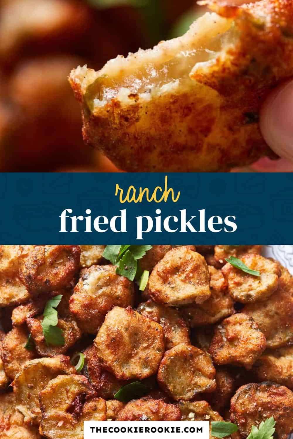 ranch fried pickles pin image