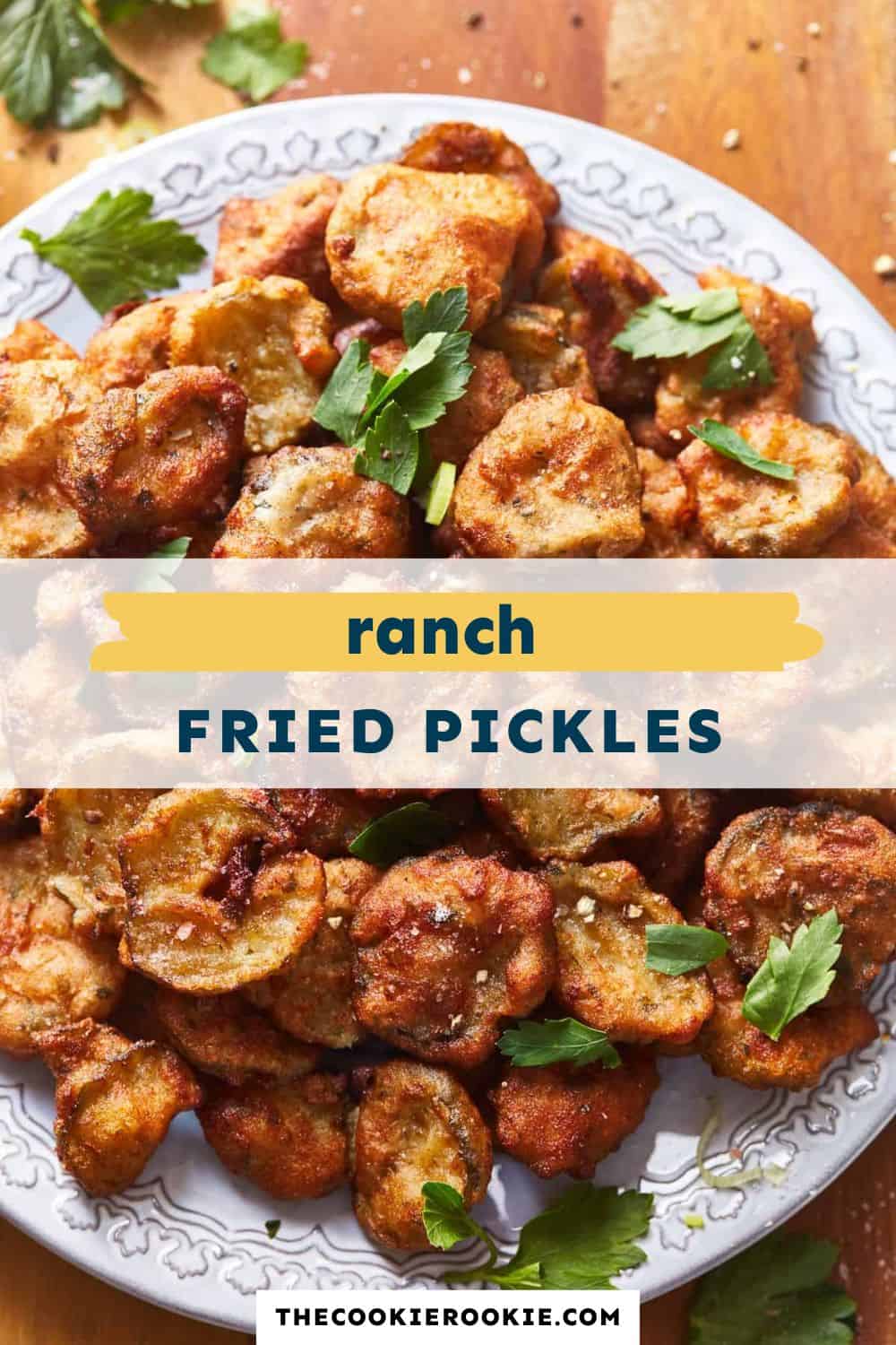 ranch fried pickles pin image