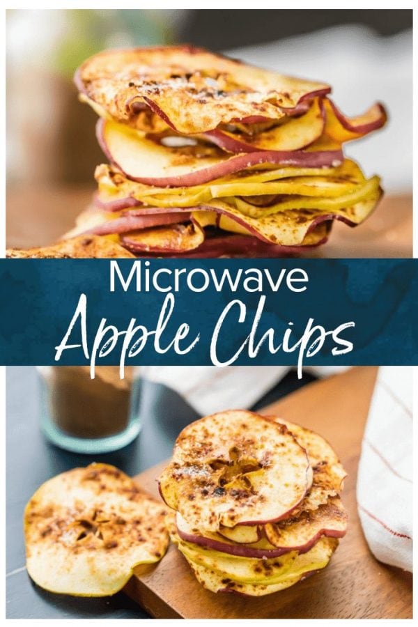 Cinnamon Sugar Microwave Apple Chips are a perfect sweet guilt-free treat made in about 6 minutes! A must for those extra snacky days!