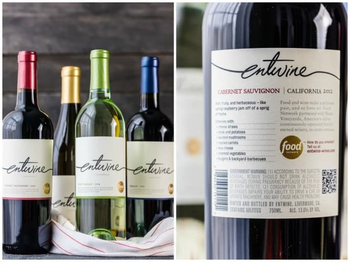 bottles of entwine wine
