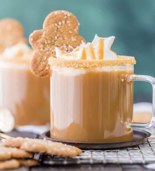 This Gingerbread Latte is the perfect Christmas coffee drink. Even better, this latte is made in a slow cooker to make it super easy. Easy is best...and these are the best! No need to wait for the Starbucks Gingerbread Latte every year when you can easily make your own at home any time of year!