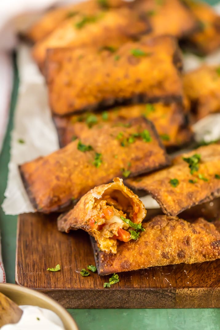 mini fried taco pizza pockets showing inside filling