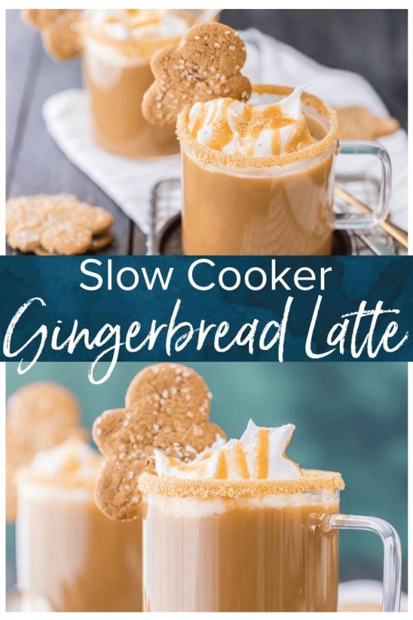 This Gingerbread Latte is the perfect Christmas coffee drink. Even better, this latte is made in a slow cooker to make it super easy. Easy is best...and these are the best! No need to wait for the Starbucks Gingerbread Latte every year when you can easily make your own at home any time of year!