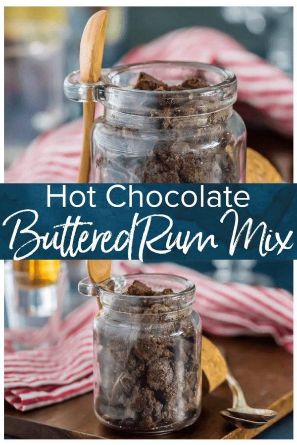 Chocolate Hot Buttered Rum Mix is such an easy, creative, and DELICIOUS easy homemade gift for Christmas (or anytime)!