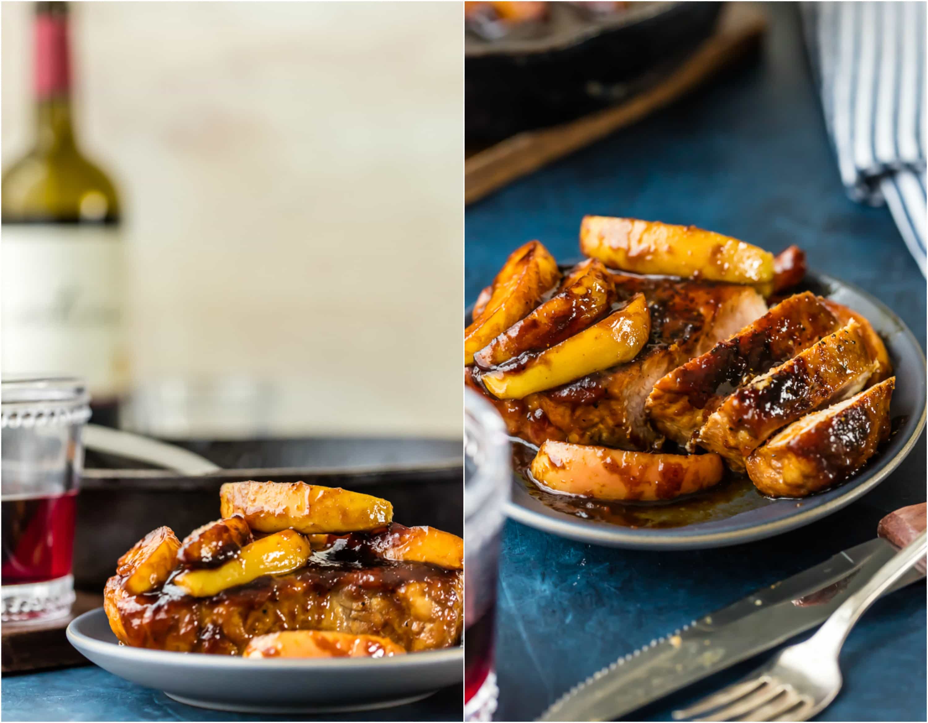 Apple Butter Pork Chops (One Pan Skillet Pork Chops with Apples) Recipe