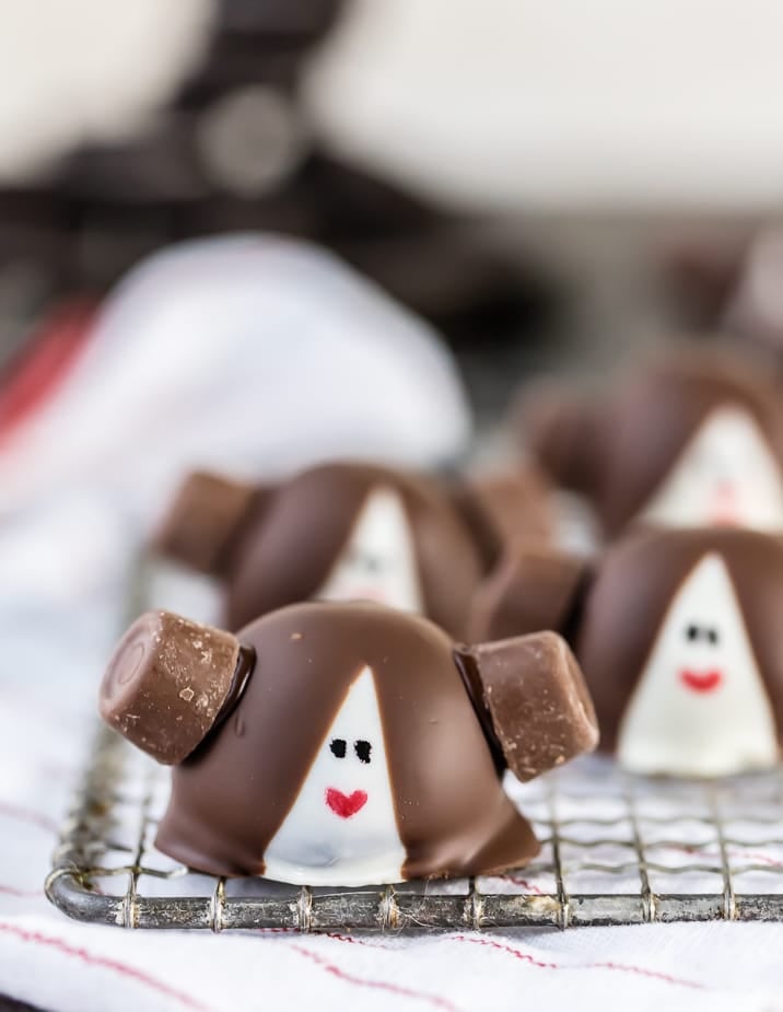 princess leia truffles on a wire rack