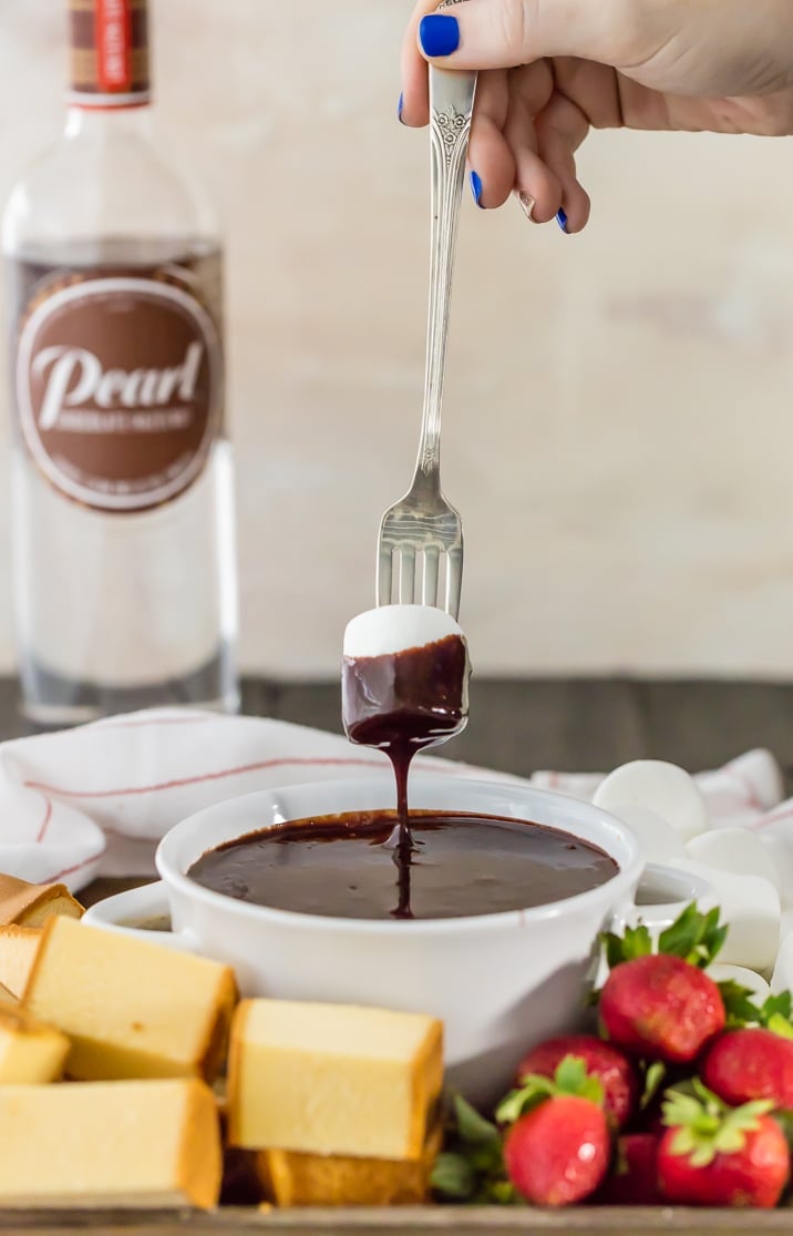 Spiked Chocolate Hazelnut Fondue The Cookie Rookie®