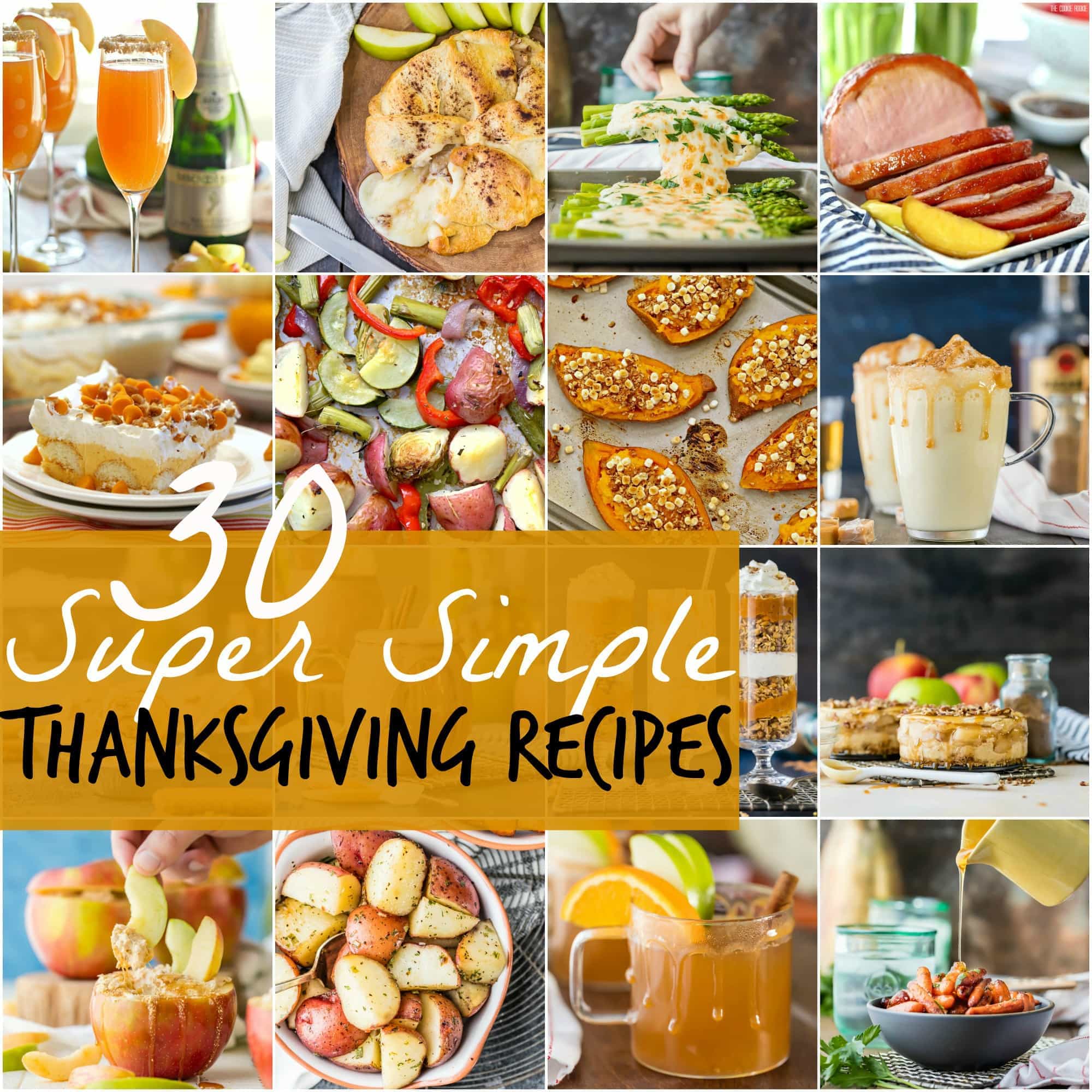 30 Super Simple Thanksgiving Recipes