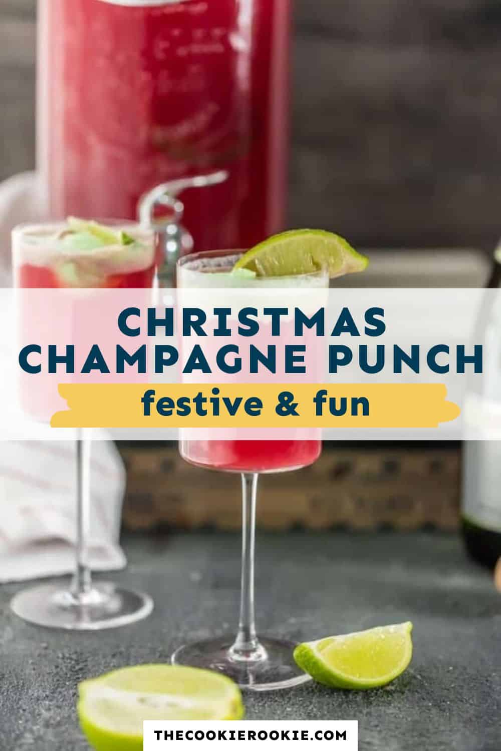 Christmas champagne punch pin image