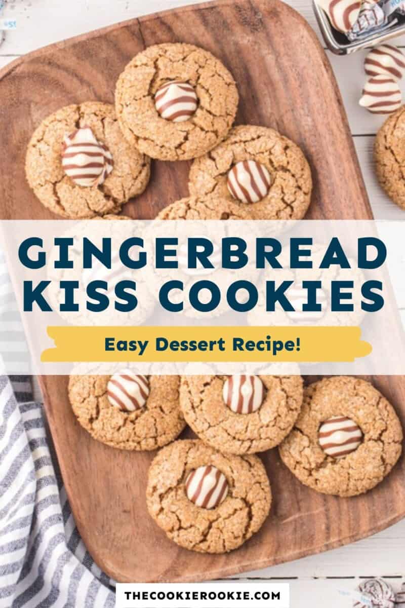 gingerbread kiss cookies pinterest