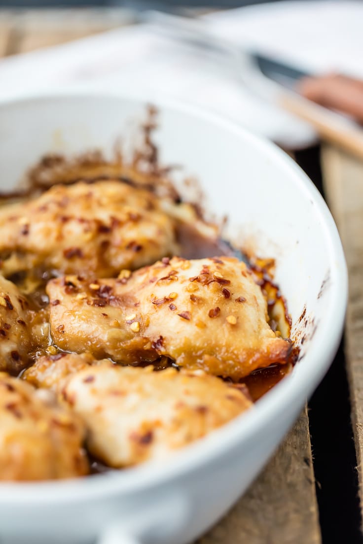 Easy Baked Honey Garlic Chicken - The Cookie Rookie