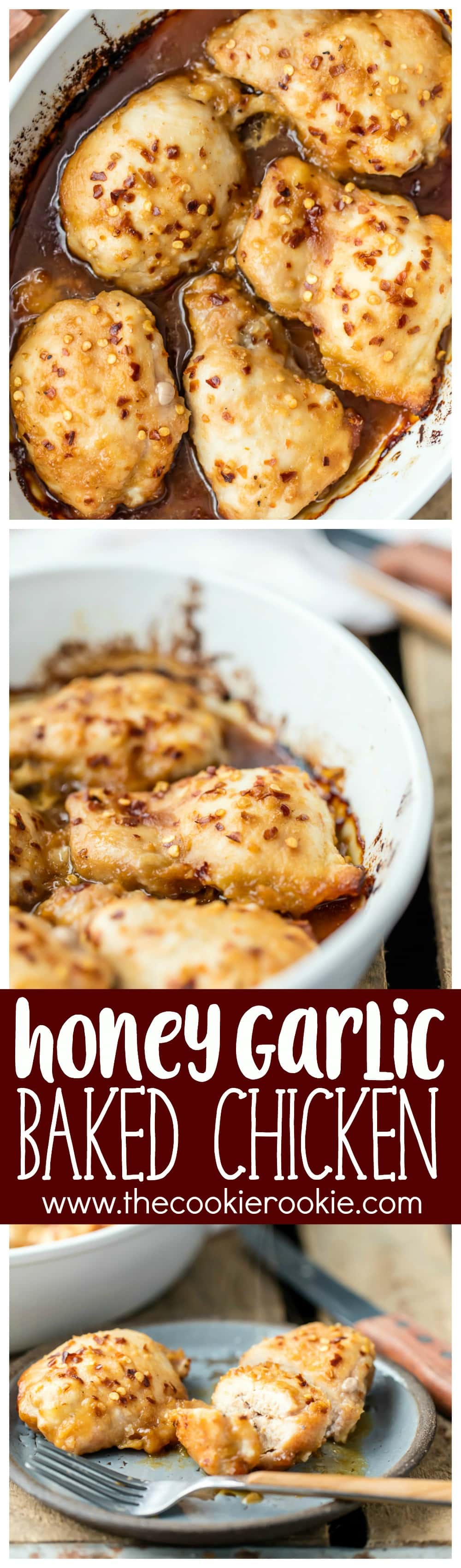 Easy Honey Garlic Baked Chicken The Cookie Rookie inside honey baked chicken recipe with regard to Really encourage