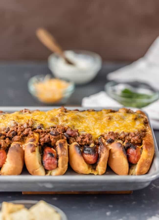 Chili Dog Recipe (BEST EVER Chili Cheese Dogs) {VIDEO!!!}