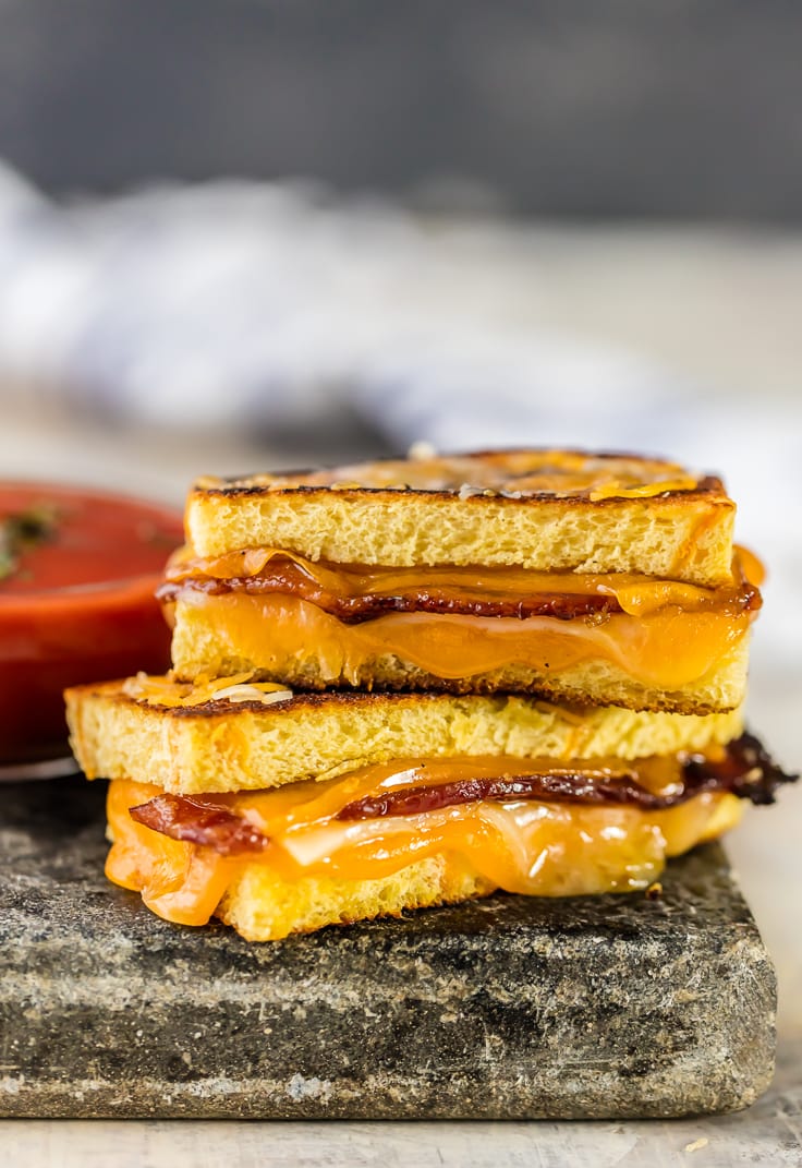 Candied Whiskey Bacon Grilled Cheese Dippers The Cookie Rookie®