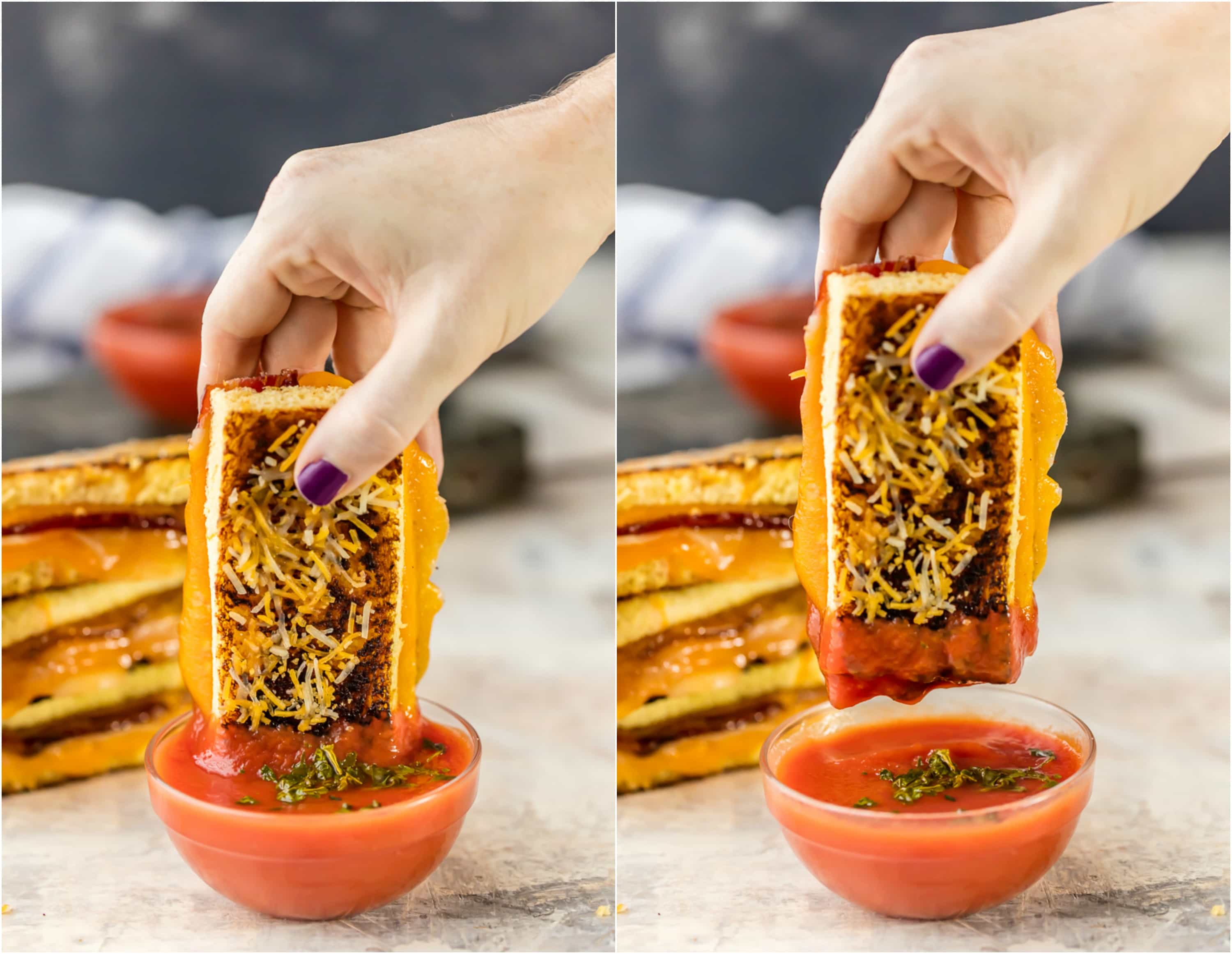 Candied Whiskey Bacon Grilled Cheese Dippers The Cookie Rookie®