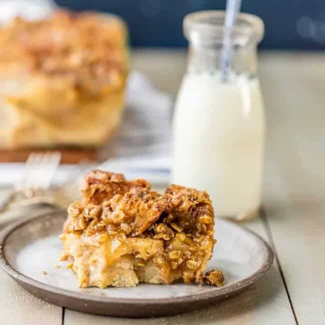 This Apple Pie Bread Pudding recipe is the perfect holiday dessert! We love bread pudding around here, so we added this Caramel Apple Bread Pudding to our recipe collection. It's good for dessert, or even for Christmas morning breakfast!