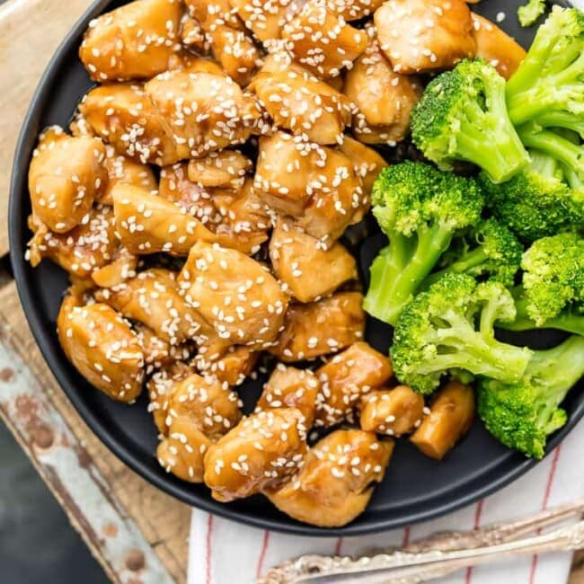 Teriyaki Chicken is one of our favorites! This EASY Teriyaki Chicken recipe is a simple Asian inspired dinner that can replace your Chinese takeout. You can put together a delicious teriyaki chicken and rice dinner in minutes (with the best teriyaki chicken sauce) at home!