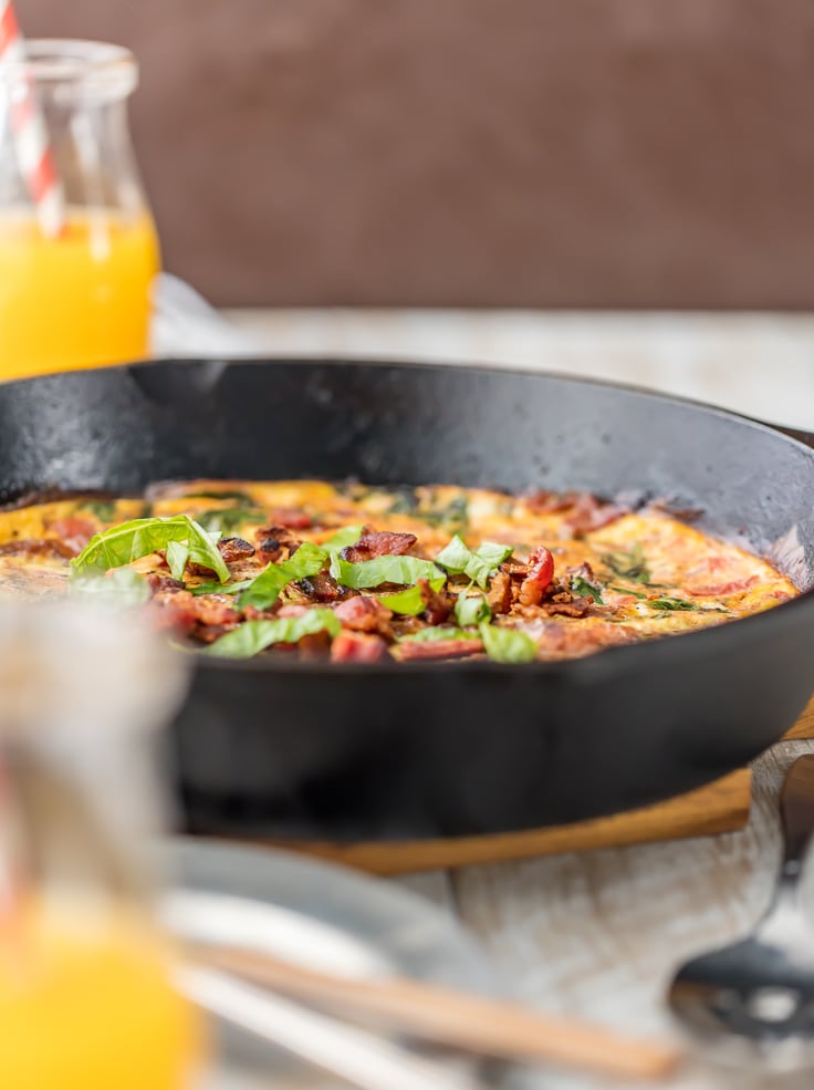 One Pan BLT Skillet Frittata The Cookie Rookie®