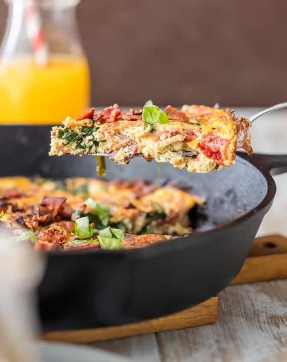 One Pan BLT Skillet Frittata Recipe The Cookie Rookie®