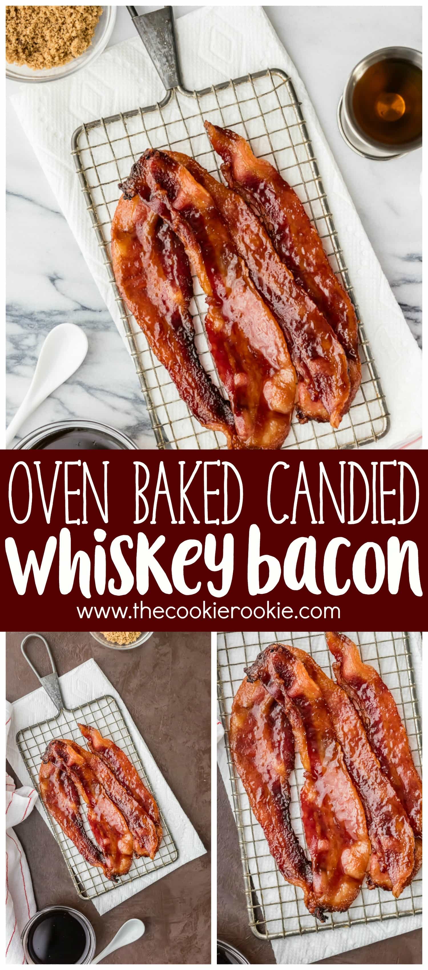 Oven Baked Candied Whiskey Bacon Recipe The Cookie Rookie®