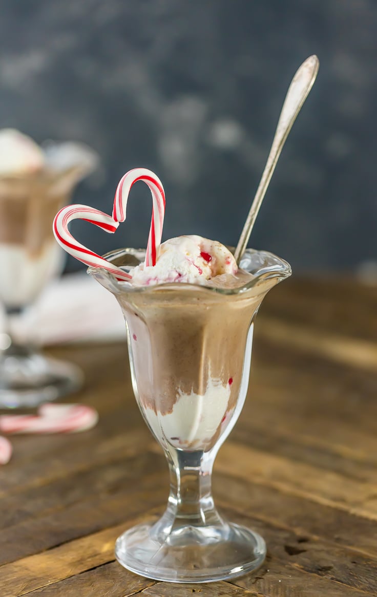 peppermint hot chocolate floats (the “lissy” :)