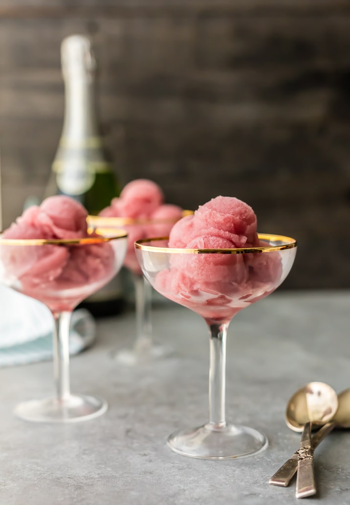 Pomegranate Champagne Sorbet Recipe - The Cookie Rookie®