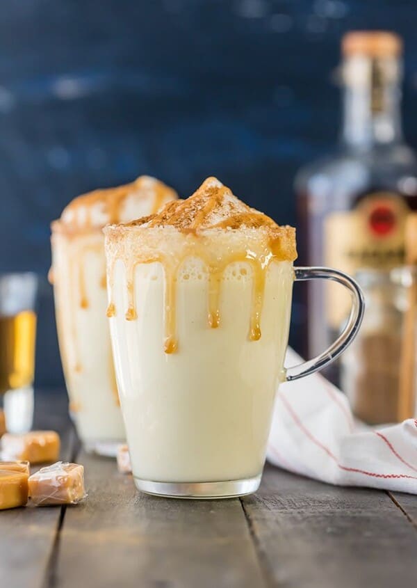 Salted Caramel Eggnog | The Cookie Rookie