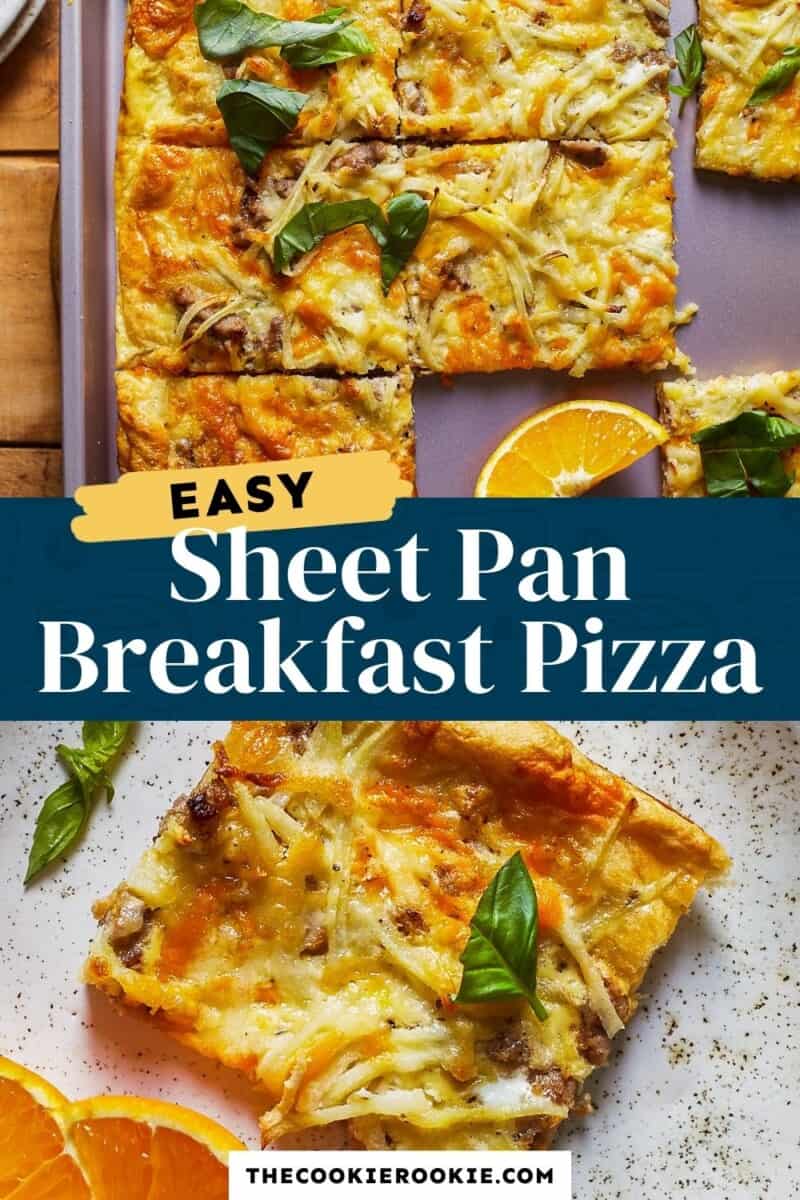 sheet pan breakfast pizza pinterest