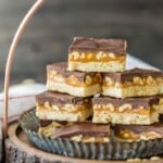 SNICKERS COOKIE BARS! Snickers Shortbread Cookies made with caramel, chocolate, and peanuts! BEST CHRISTMAS COOKIE RECIPE EVER!!