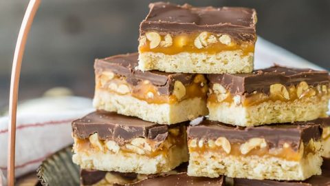 Snickers Cookies Bars Recipe Video The Cookie Rookie