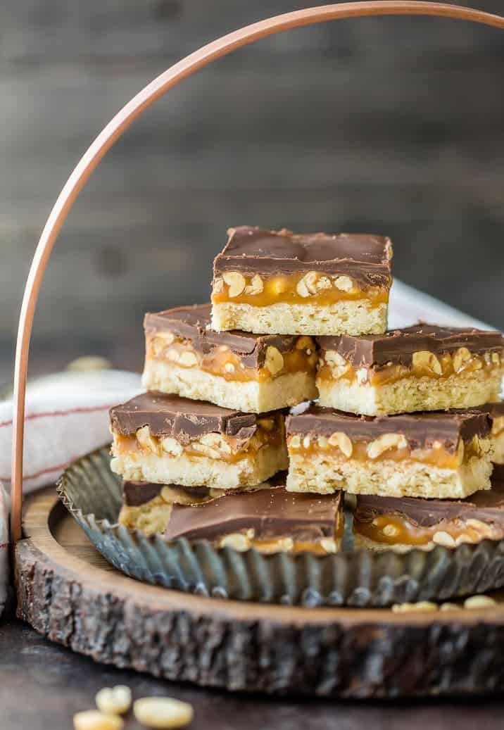 Snickers Cookie Bars recipe