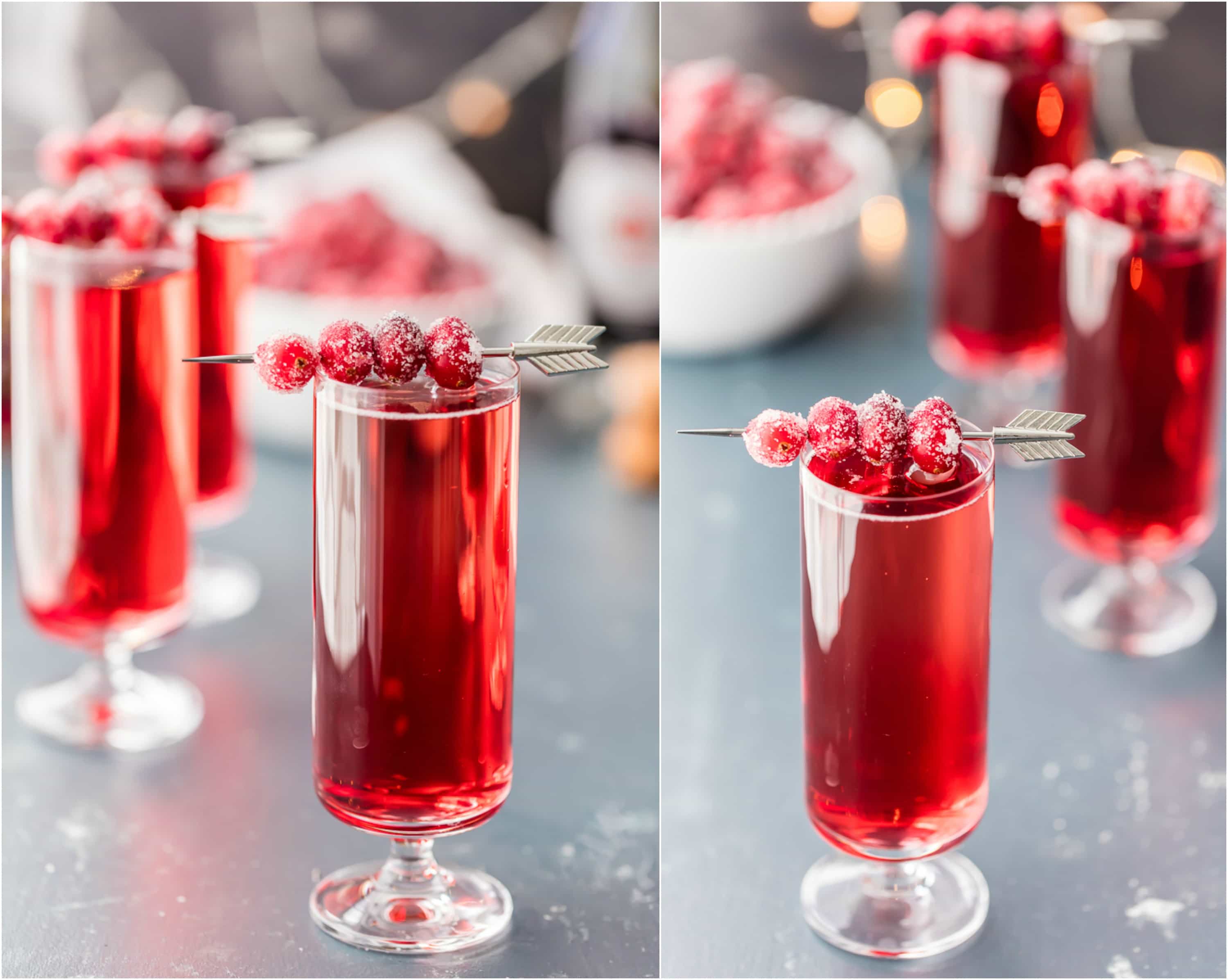 Cranberry Ginger Mimosas are the perfect holiday cocktail! 