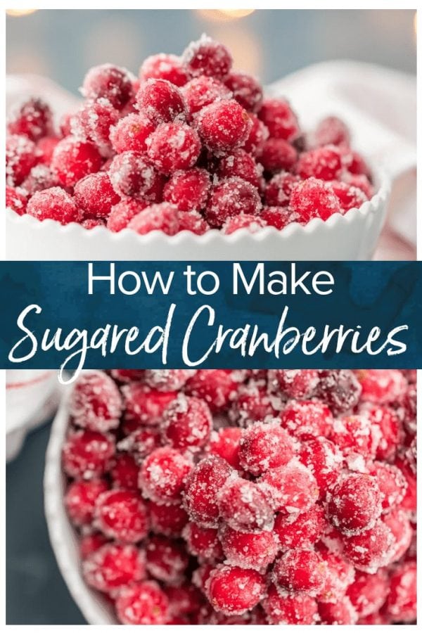 Sugared Cranberries are a simple and gorgeous treat! With only three ingredients, these beautiful candied cranberries recipe will be your go-to garnish or snack this holiday season.
