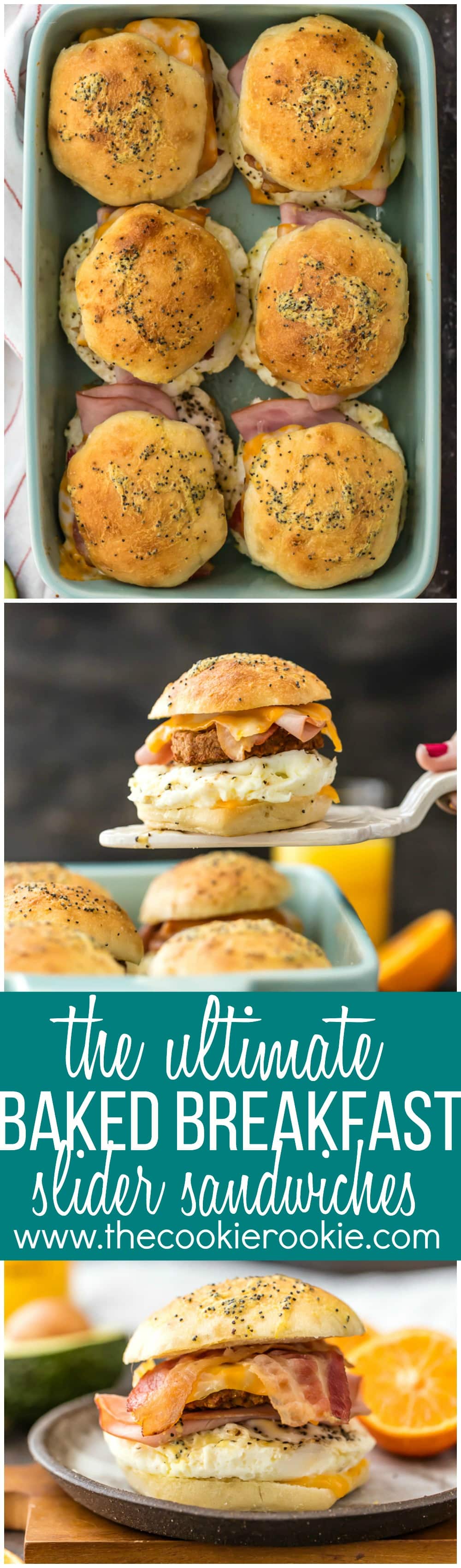The Ultimate Baked Breakfast Sandwich Sliders - The Cookie Rookie