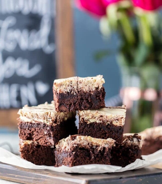 Cream Cheese Brownies are the perfect mix of rich chocolate and creamy frosting! These caramel brownies with cream cheese frosting are so delicious and so easy to make too. You're going to love this cream cheese brownie recipe!