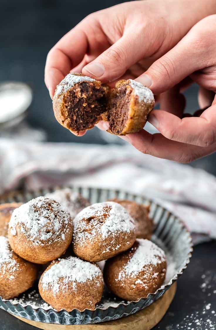 deep fried brownie truffles