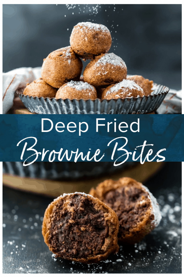 Deep Fried Brownie Bites are an easy and delicious dessert to make with any leftover brownies. Never let brownies go to waste! Make fried brownie truffles instead! #thecookierookie #brownies #browniebites #valentinesday #dessert #truffles #chocolate