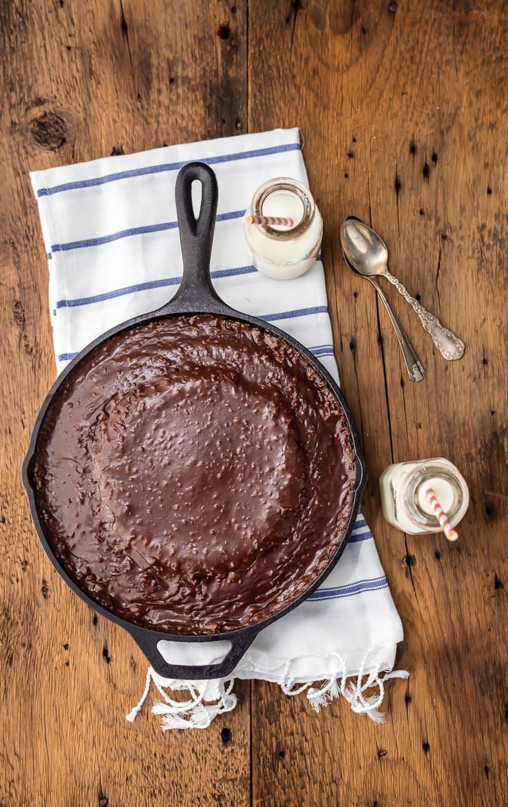 Gooey Texas Chocolate Sheet Cake Skillet  Easy Chocolate Cake  Recipe - 55