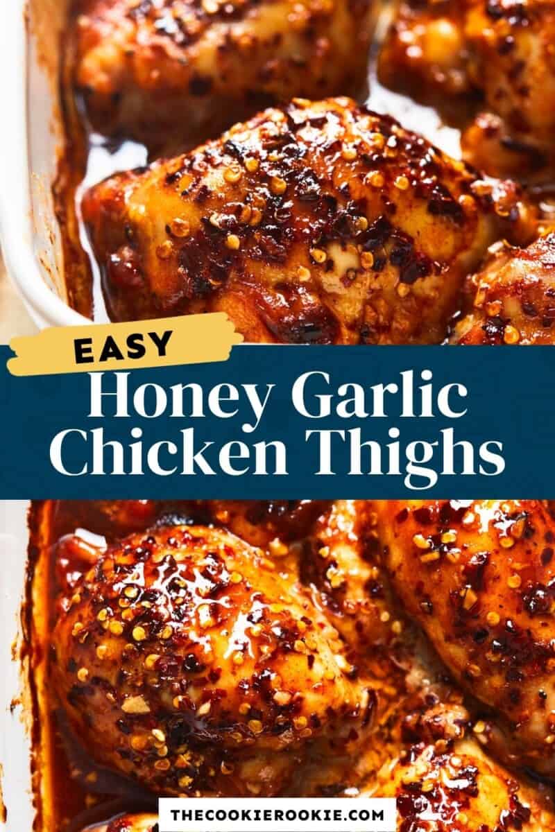 honey garlic chicken thighs pinterest