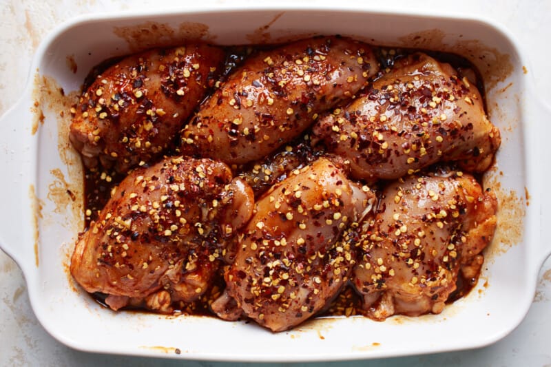 how to make honey garlic chicken thighs